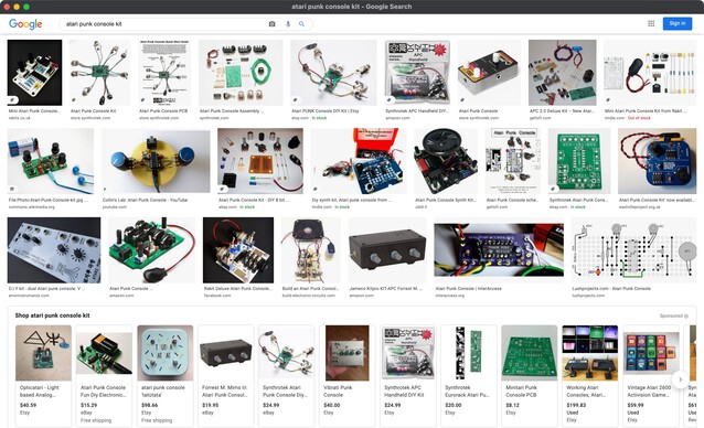 Googling "atari punk console kit"