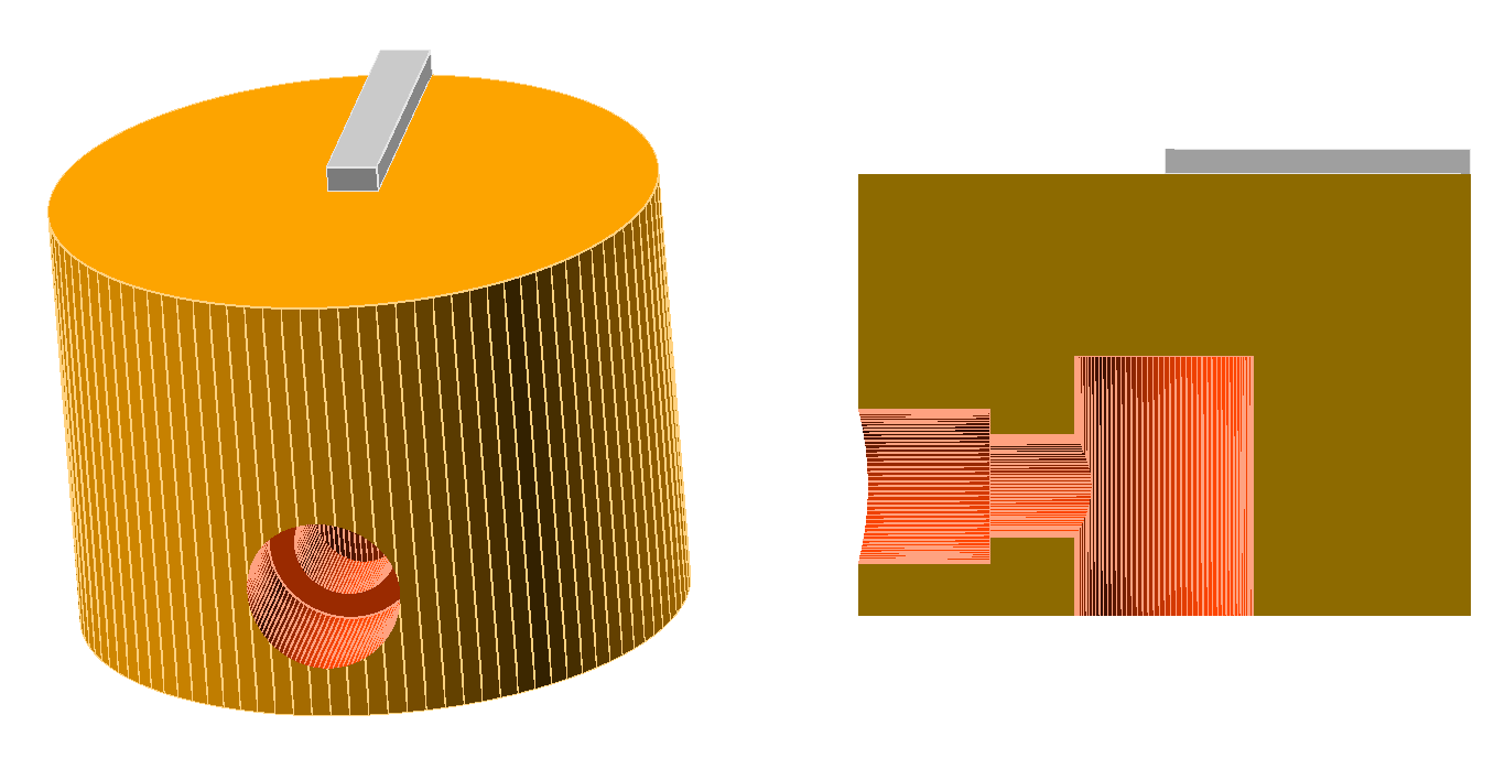 Plain shaft potentiometer knob CAD